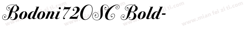 Bodoni72OSC Bold字体转换